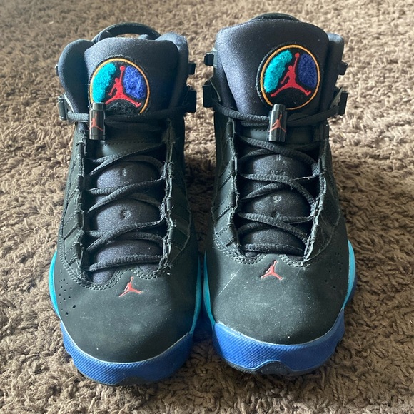 Nike Air Jordan 6 Rings Black Teal Purple - Picture 1 of 3
